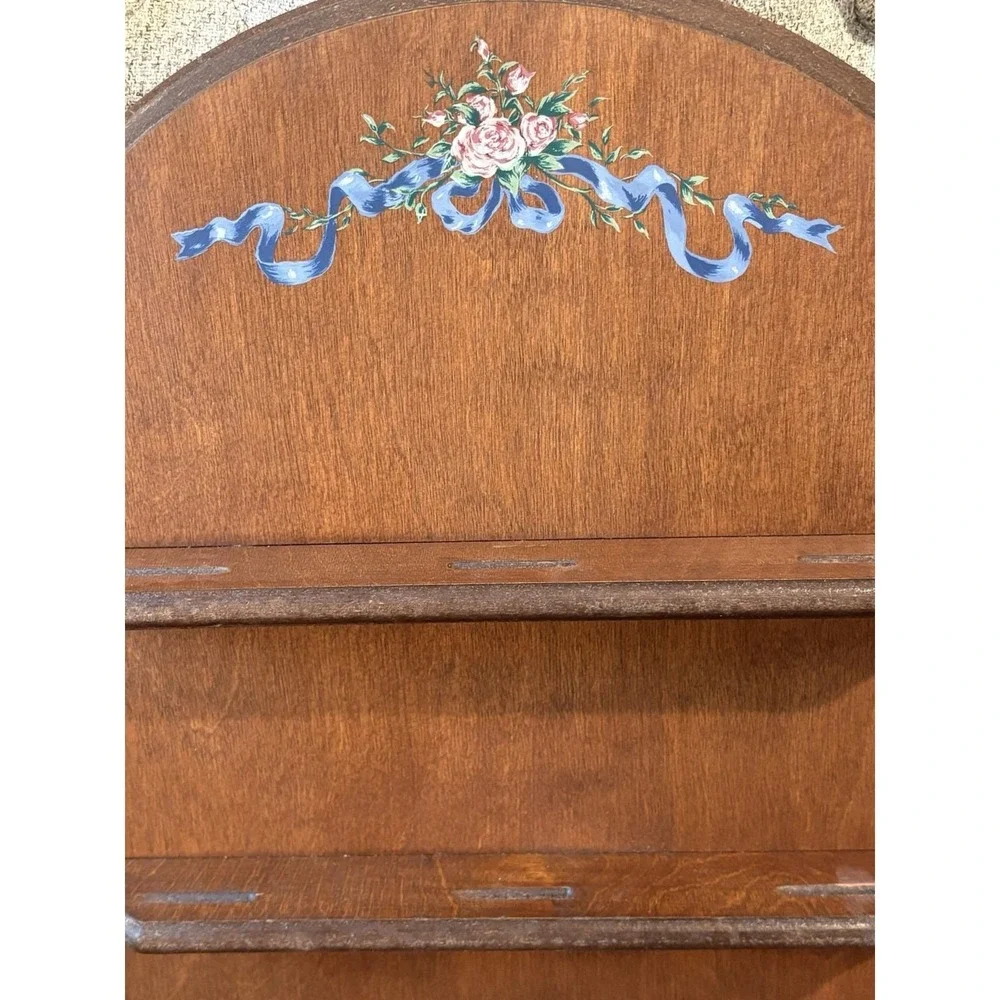 Lena Liu RARE Miniature Plate Display Shelf,Vintage Home Decor, basket bouquets